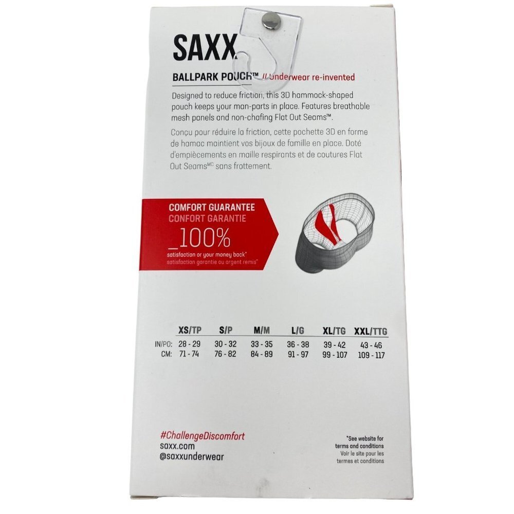 Saxx Volt Boxer Briefs Sz Med Slim Fit Peanuts Football - Picture 5 of 10
